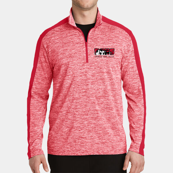 SFHS Soccer - PosiCharge ® Electric Heather Colorblock 1/4 Zip Pullover Thumbnail